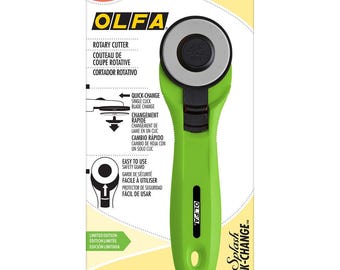 Lime Green Splash 45 mm Nóż obrotowy firmy Olfa
