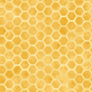 Garden Buzz Honeycomb by Sandy Clough for P&B Textiles