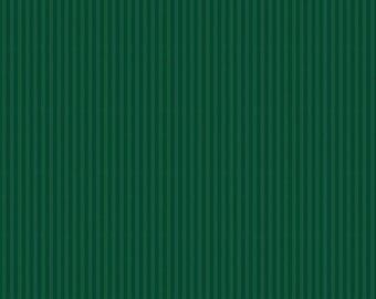Christmas Green Tone on Tone Stripe 1/8th Inch - 1/2 Yard Increments, Cut Continuously - by Riley Blake Designs