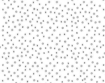 All My Heart XO in White - 1/2 Yard Increments, Cut Continuously - by J. Wecker Frisch for Riley Blake Designs