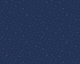 Navy Dapple Dot - 1/2 Yard Increments, Cut Continuously - by Riley Blake Designs