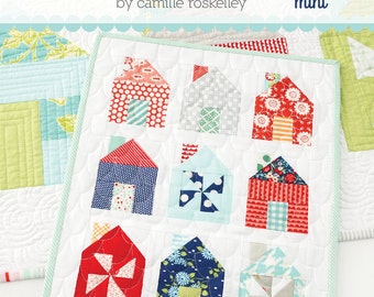 Dwell Mini Quilt Pattern by Camille Roskelley Thimble Blossoms
