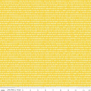 Clearance- Grl Pwr Spots Yellow - 1/2 Yard Increments, Cut Continuously - by Amber Kemp-Gerstel for Riley Blake Designs