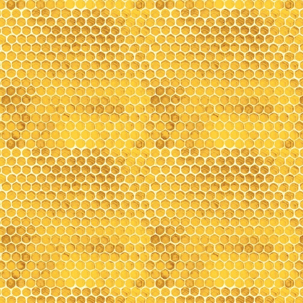 Honey Bee Farm Honey Comb by Timeless Treasures