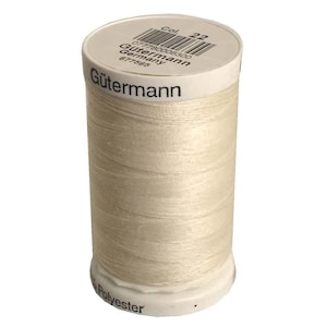 Gutermann Sew-All Poly Thread 500 Meter Eggshell