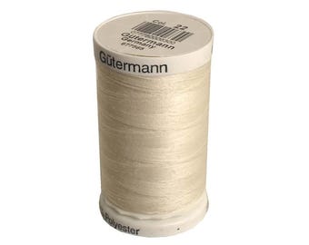 Gutermann Sew-All Poly Thread 500 Meter Eggshell