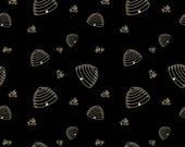 The Beehive State Beehives in Black by Shealeen Louise for Riley Blake Designs