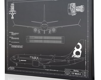 Boeing 737 Poster Etsy
