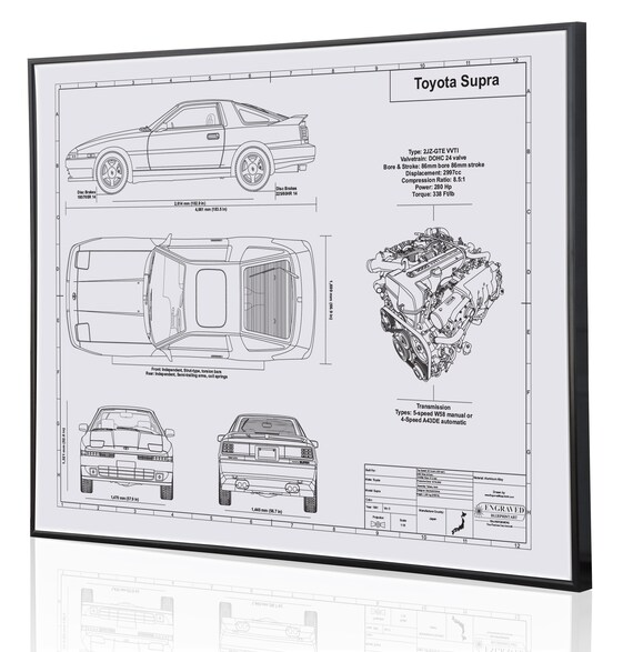 Toyota supra blueprint
