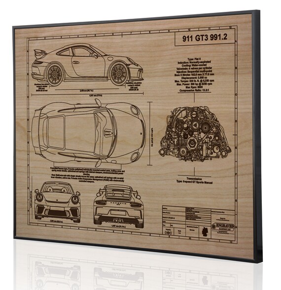 Details about / Porsche G Series 911 Carrera Coupe Black 1964-1989 Caricature Garage Wall Art