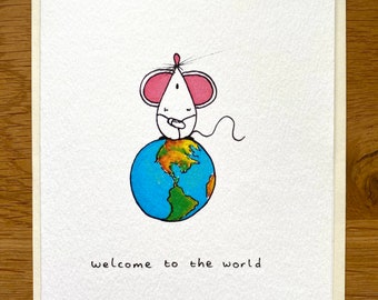 Welcome to the world - New baby card