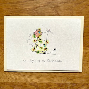 Tarjeta de Navidad para un ser querido - Iluminas mi Navidad