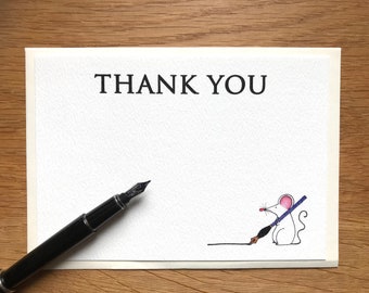 Mouse Thank You Postcards - Pack of 10