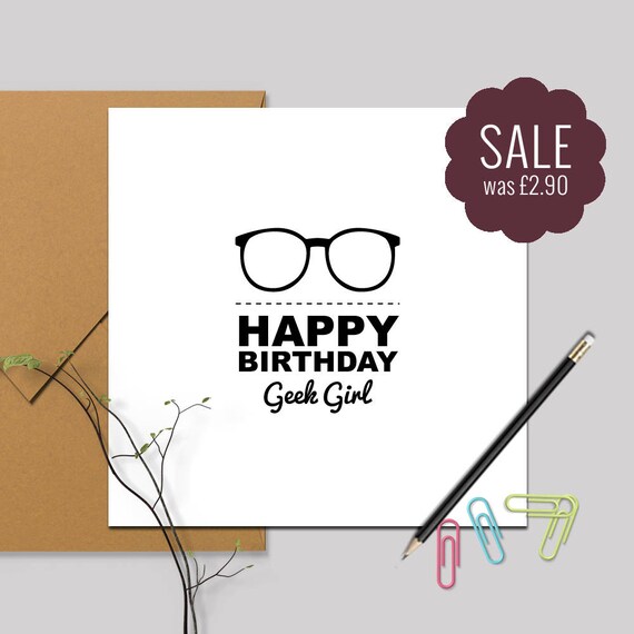 Geek Carte Danniversaire Carte Anniversaire Carte Carte Etsy
