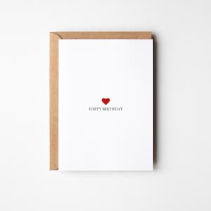 Tiny Heart Birthday Card | Birthday Card | Personalised Card