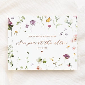 Carte du jour du mariage, Carte pour le marié, Carte pour la mariée, Rendez-vous à l’autel, Carte à mon mari, Carte à ma femme, Carte de mariage du marié