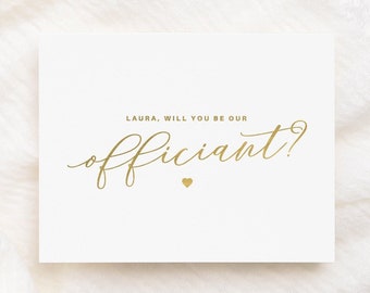 Will You Be Our Officiant, Will You Marry Us, Officiant Card, Card to Officiant, Will You Be Our Officiant Card, Wedding Card, Will You Be