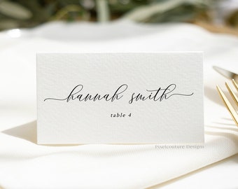 Tarjetas de lugar de boda clásicas, Plantilla de tarjetas de lugar de boda, Plantilla de tarjeta de lugar de boda, Tarjetas de lugar clásicas, Tarjetas de lugar imprimibles, #LAUREN