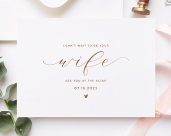 Wedding Day Card, Card for Groom, Card for Bride, See you at the Altar Card, To my Husband Card, To my Wife Card, Groom Wedding Card
