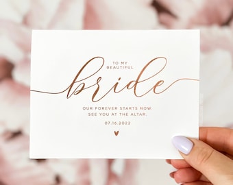 Wedding Day Card, Card for Groom, Card for Bride, See you at the Altar Card, To my Husband Card, To my Wife Card, Groom Wedding Card