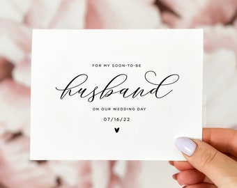 Wedding Day Card for Bride or Groom, Foiled Card