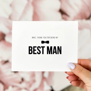 Grazie per essere la mia carta groomsman, carta groomsman, grazie per essere, matrimonio grazie, biglietto di ringraziamento, biglietto uomo migliore, matrimonio grazie