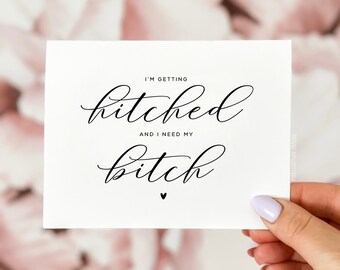 Personalized will you be my Bridesmaid Card, Funny Bridesmaid Proposal Cards, Bridal Party Gift for Maid of Honor, Bridesmaid Gift