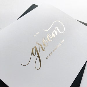 Carte de jour de mariage, carte de mariage, carte de marié, le jour de mon mariage, le jour de notre mariage, mariage, à ma carte de marié, cartes de mariage, jour de mariage