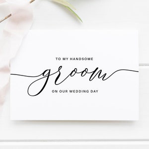 Groom Wedding Card, To my Groom on my Wedding Day Card, Wedding Day Card, Wedding Card, On My Wedding Day, To my Groom Card, Groom Card
