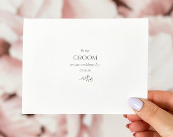 To my Groom on our Wedding Day Card, Card for Husband, See you at the Altar