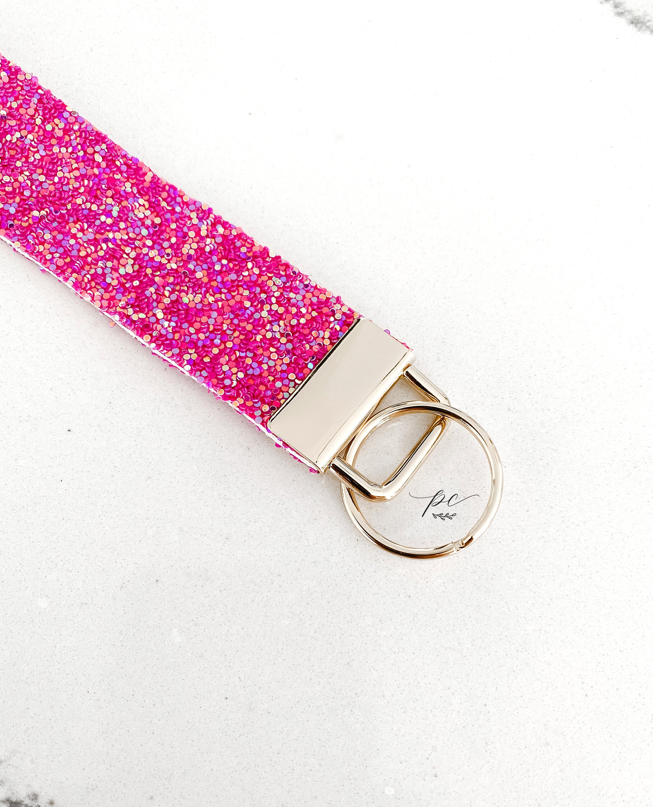Glitter Keychain Keychain Wristlet Faux Leather Wristlet Etsy.de