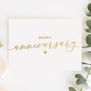 Carte du premier anniversaire, carte d'anniversaire de mariage, premier anniversaire, carte du 1er anniversaire, anniversaire du mari, carte d'anniversaire, carte d'aluminium