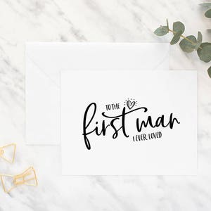 To my father on my wedding day, wedding card to my father, wedding day card, to my dad card, thank you wedding card, to my father card