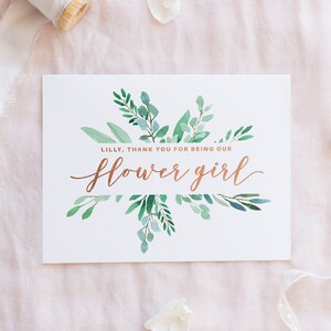 Thank you for being my bridesmaid, wedding thank you, bridesmaid thank you card, thank you card, thank you bridesmaid card, wedding card image 3