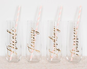 Personalized Champagne Flutes, Bridesmaid Proposal Gift, Champagne Flutes, Bridesmaid Proposal Gift, Bridesmaid Gift, Champagne Glasses