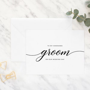 Carte de jour de mariage, carte de mariage, carte de marié, le jour de mon mariage, le jour de notre mariage, mariage, à ma carte de marié, cartes de mariage, jour de mariage