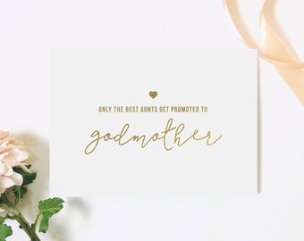 Will you be my Godmother card, Godmother proposal card, be my Godmother, Godmother card, Godmother proposal, Godparents proposal card