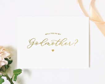 Will you be my Godmother card, Godmother proposal card, be my Godmother, Godmother card, Godmother proposal, Godparents proposal card