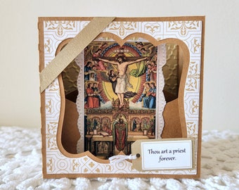 Priest Mini Shrine Keepsake Card