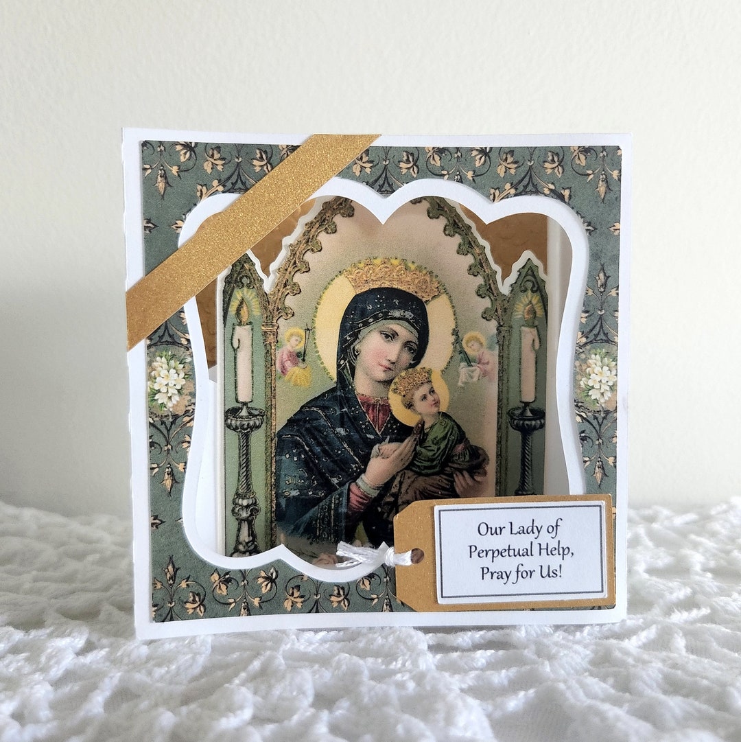 Our Lady of Perpetual Help - Mini Shrine Keepsake Card - Etsy