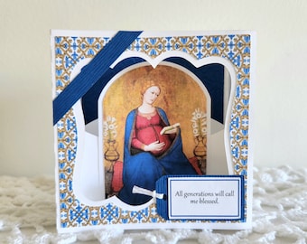 Blessed Mother - Mini Shrine Keepsake Card