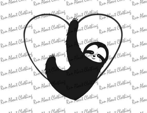 Download Sloth Vaentine Svg-Dxf-Eps-Png Digital Download Cut File ...