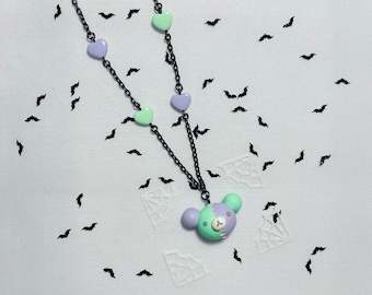 Patchwork Frankenstein Rilakkuma Necklace