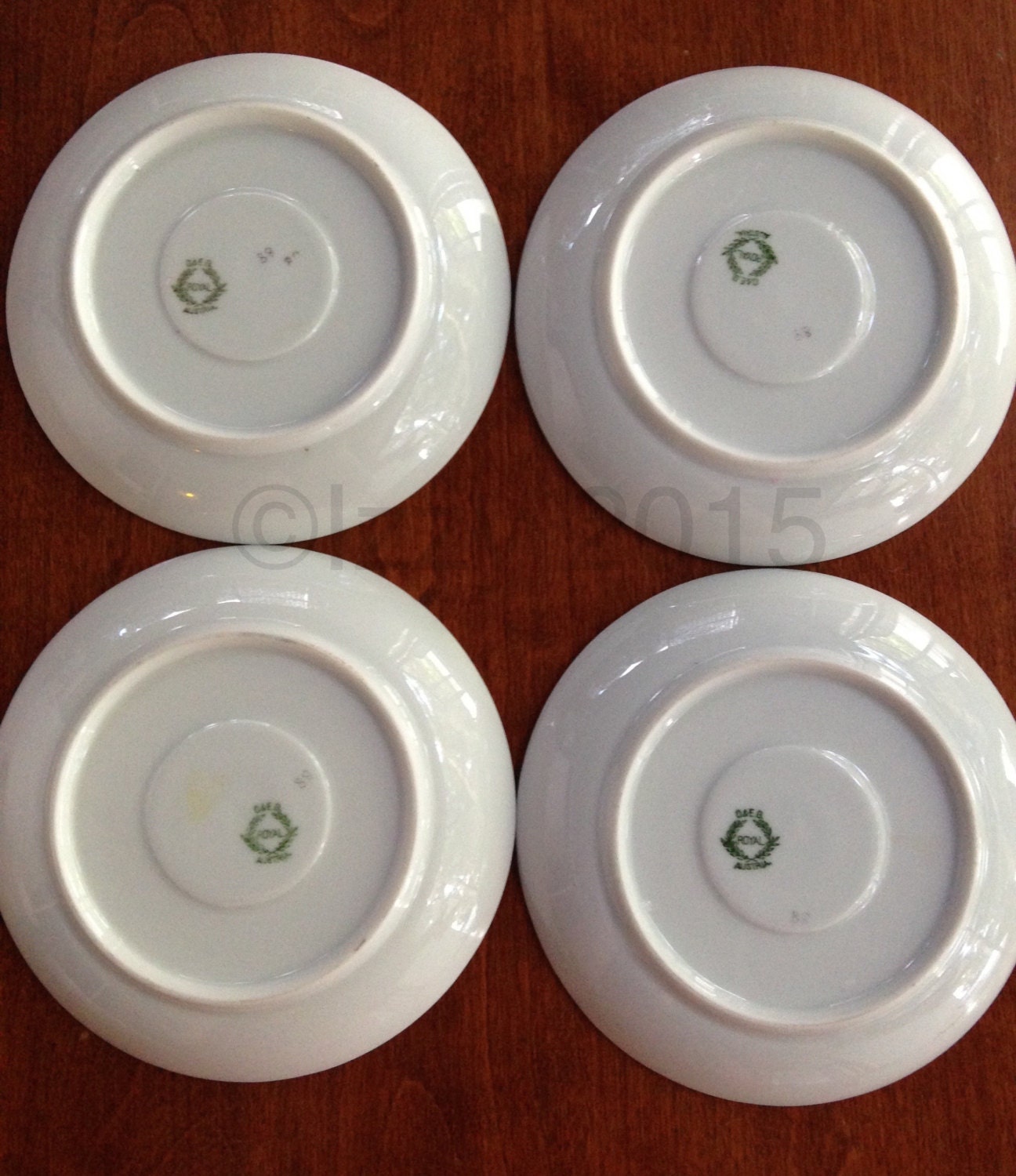 Antique 4 Bouillon or Consommé Cups and 4 Saucers / Royal Etsy