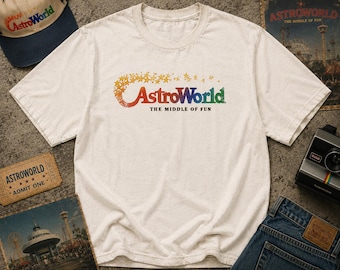 Retro Astroworld Houston Theme Park T-Shirt