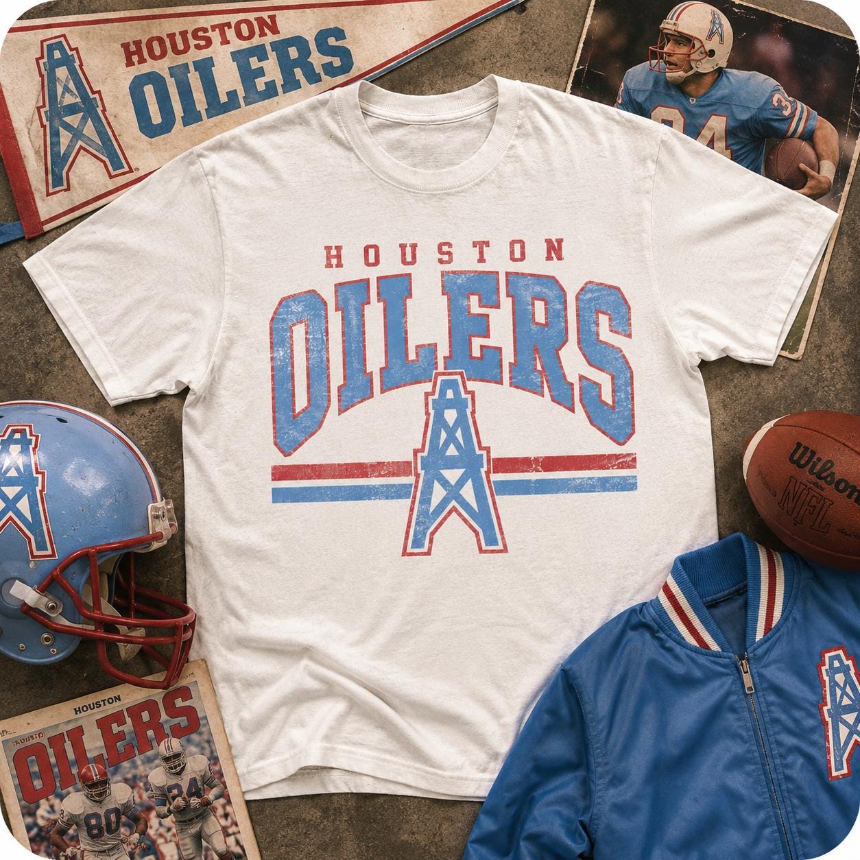 Houston Oilers Shirt - Etsy