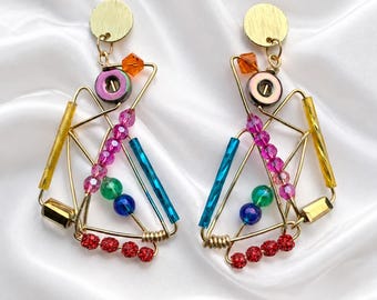 Exclusive Geometric Kaleidoscope Earrings #2