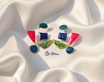 Gold Statement Wire Earrings