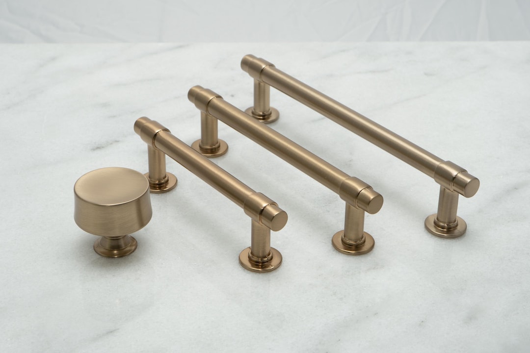 gold dresser pulls Light Luxury Polished Gold Cabinet Pulls and Knobs – KAHO Hardware