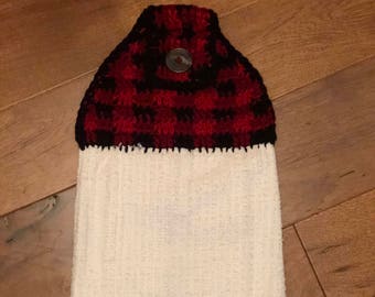 Plaid Dish Towel Topper Pattern